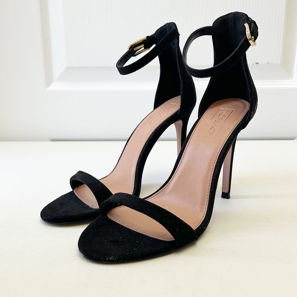 Topshop Black Ankle Strap High Heels Elegant Stilettos Sandals Size 7.5 UNWORN - Picture 5 of 15